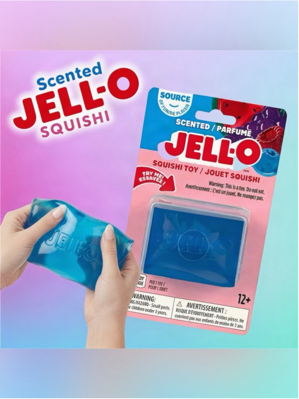 Jell-O Blue Berry Gelatin Squishy Toy